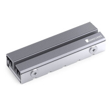 jixopn M.2 2280NVMe SSD-radiator med 2x termisk pude til NVMe-drevkøling (grå)