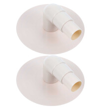 2Stk Beige PVC Skimmerbogen Ersatzteil Für Pool Vakuumanschluss