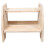 Beige Kindertritt Holz 2-Stufig Sicherer Treppenhocker Bad 1