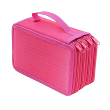 Large Capacity Student Pencil Case Compartment Stationery Storage Bag Macaron Color Stationery Pen Bag Multifunctional Storage Pencil Case