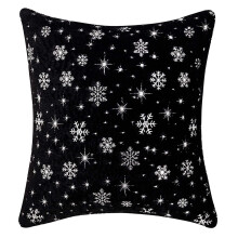 Clúdach Piliúir Sneachta Stampála Te Nollag, Clúdach Piliúir Plush Seomra Maireachtála, Maisiúcháin Nollag don Bhaile Ar Díol Imréitigh 2024