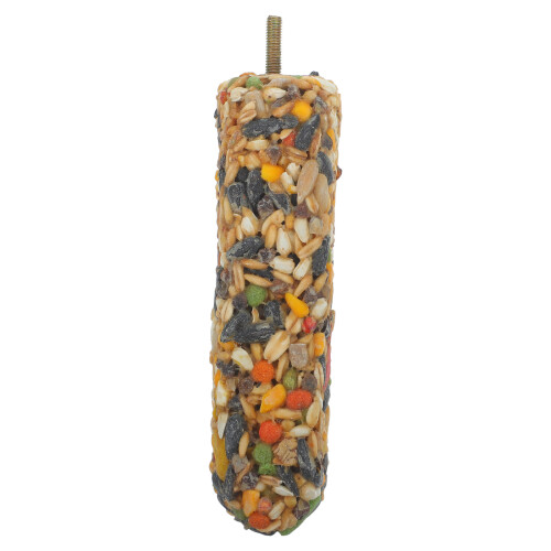 Perchoir Snack Bois Métal Pour Forts Oiseaux Cage