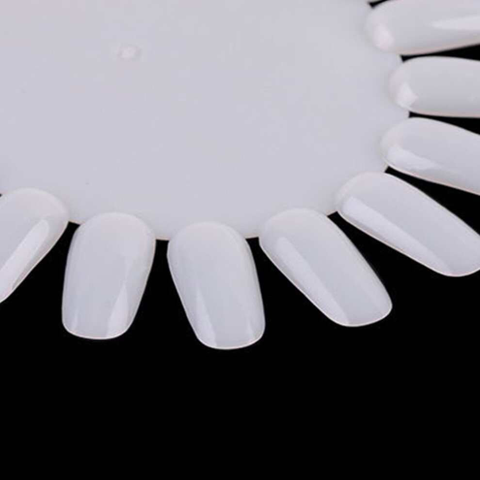 Oval Nail Tips for Gel Polish Colour Chart Display