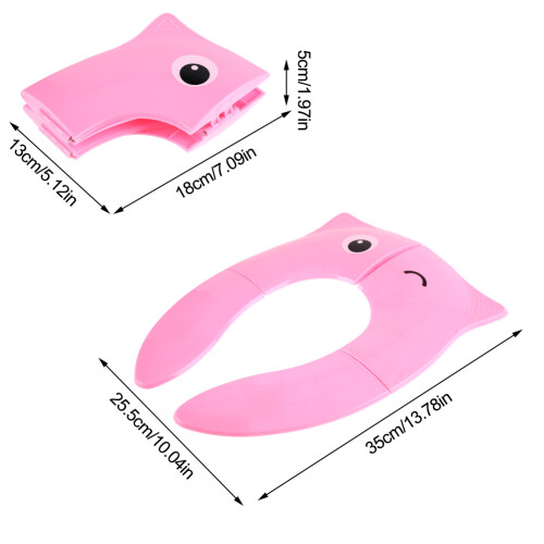 Kids Folding Toilet Seat Cover Pad 1