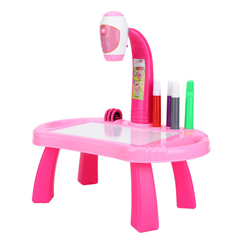 Kids Educational Drawing Projector Set Pink Toy 2