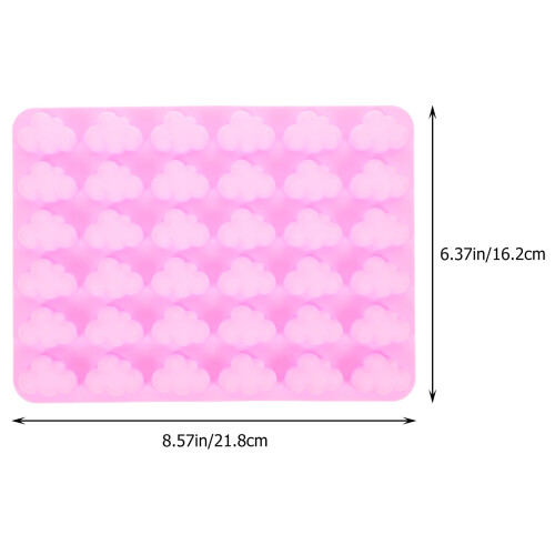 Pink Silicone Cloud Chocolate Mold 2