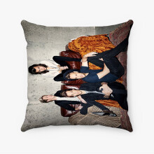 Taie d'oreiller personnalisée AIVO One Direction en polyester filé carré, coussin décoratif pour lit, canapé, coussin décoratif pour la maison