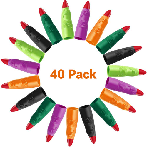 Colourful Halloween Fingers 40 Pack Plastic 2