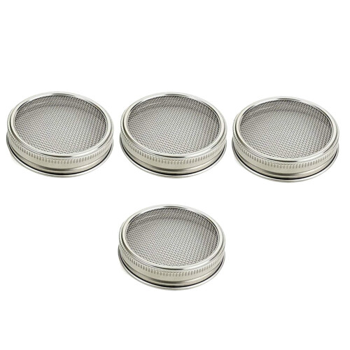 Stainless Steel Sprouting Jar Strainer Set 4pcs