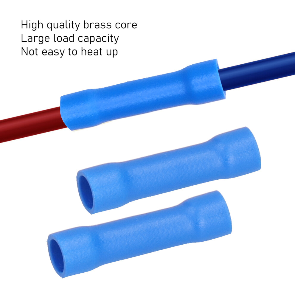 1000 Insulated Blue Butt Connectors