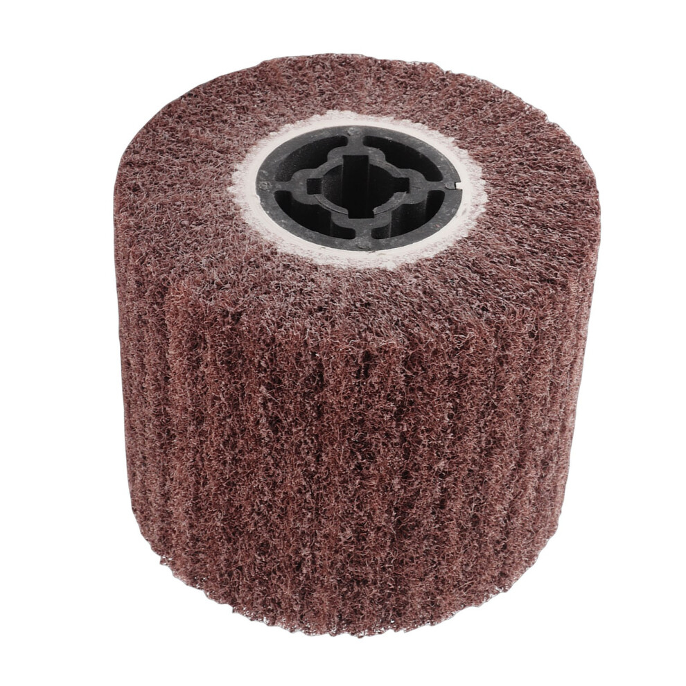 Rubber Core Wire Wheel Brush Drum 120mm 80 Grit