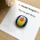 Glass Pocket Penguin Hug Mini Ornament 4