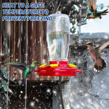 Heated Hummingbird Feeder 17W Outdoor