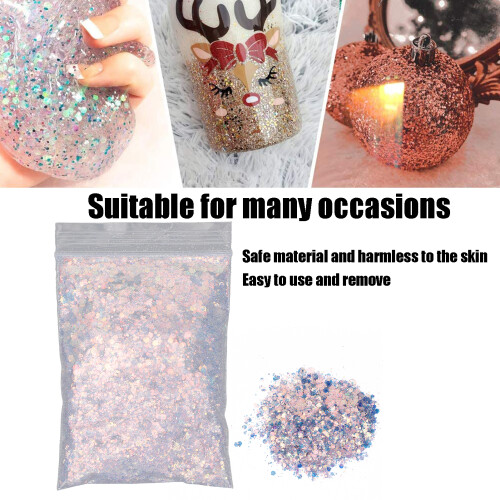 Nail Art Glitter Flakes 50g Mix 1