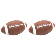2PiÚces Ballon Rugby Enfants Usage Scolaire Résistant