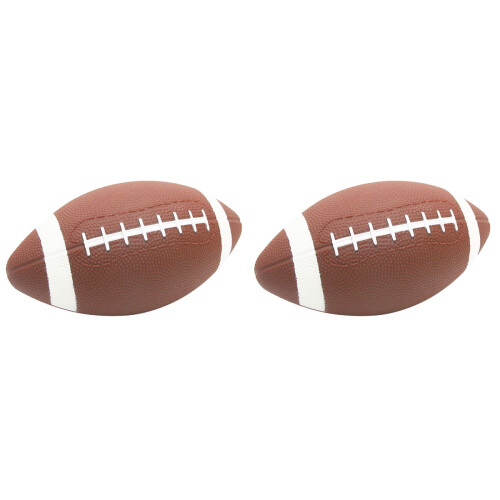 2Pièces Ballon Rugby Enfants Usage Scolaire Résistant