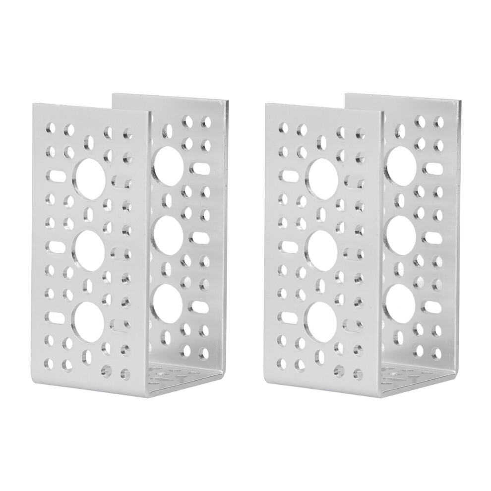 2x U Shaped Bracket Aluminium Robot Servo