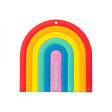 Dessous de verre Rainbow Coaster antidérapants et isolants thermiques, lot de 2
