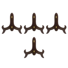 4Pièces Support De En Bois Bambou Marron Pour Décoration