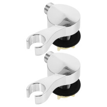 2Pièces Porte-Douchette Argent En ABS Durable Avec Fixation Antifuite