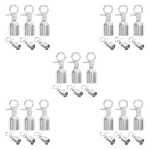 30Pièces Embouts De Corde Métalliques Mousquetons Pour Barrières