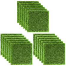 18 Pièces De Gazon Artificiel Résistant Usure Plaques Compactes