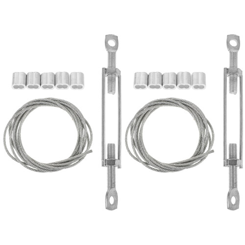 2Ensembles Accessoires Fixation Échafaudage En Acier Argenté
