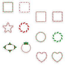 1 Set Christmas Candy Sticky Notepads Removable Self Stick Memo Pads