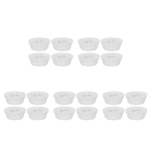 20Pcs Plastic Water Jug Replacement Caps White Leakproof Bucket Lids