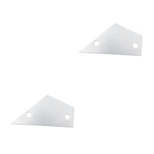 2Pcs Professional Silver Guitar String Action Ruler Durable Metal Tool