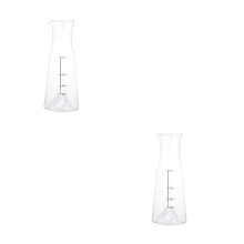 2Pcs Clear Glass Wine Decanter Practical Wine Accessory for Home Use
