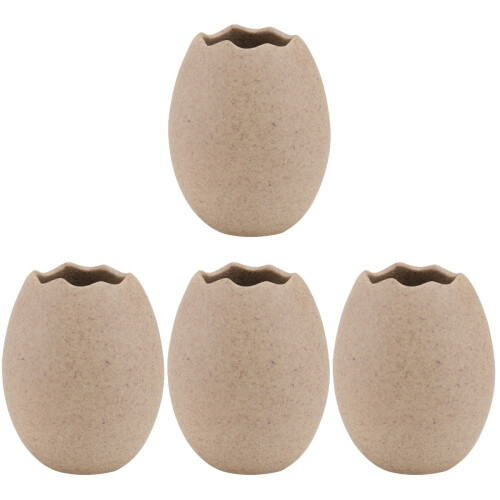 4Pcs Small Ceramic Eggshell Bowls Decorative Food Organizer Trays