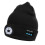 Gorro unisex de punto con Bluetooth y luz LED negra 1
