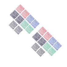 PVC Alphabet Stickers Assorted Colors for Home Storage & Sorting
