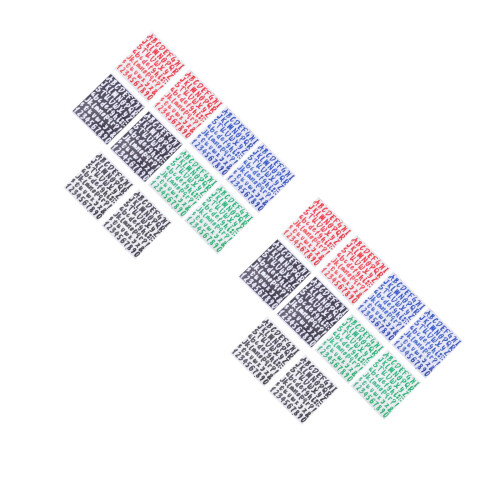 PVC Alphabet Stickers Assorted Colors for Home Storage & Sorting