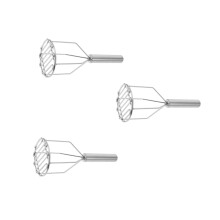 3Stk Kartoffelstampfer Set Metall Silber Für Kartoffeln Und
