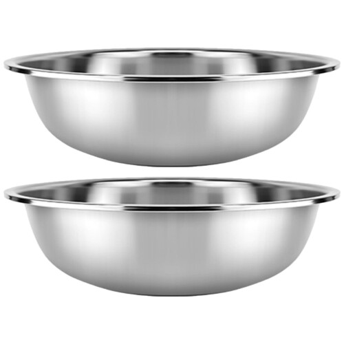 Poaug Stainless Steel Vegetable Basin Set 2 pcs