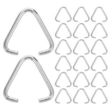 200St Driehoekige Open Jump Rings, Stevige Ijzeren Hangtag Connectoren