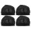 4Pcs Breathable Black Stretch Mesh Dome Caps for Wig Making Women 1