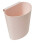 White plastic storage bin with 4 handles 4.7x4.3x2.8 in 1