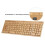 2.4G Wireless Bamboo Pc Computer Keyboard And Mouse Combo 5