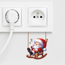 Vintage Santa Claus nálepka rolka retro dekoratívne
