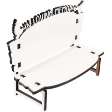 Centre de table blanc en forme de chaise d'embryon (1 pièce)