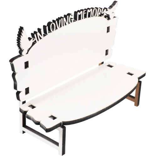Centre de table blanc en forme de chaise d'embryon (1 pièce)