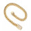 Men's Cuban Link Bracelet Solid Gold Plated Stainless Steel 2
