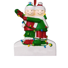 Ornement de Noël familial personnalisé (1 pièce)