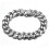 Pulseira masculina de aço inoxidável com fecho cubano de 9,5 polegadas 2