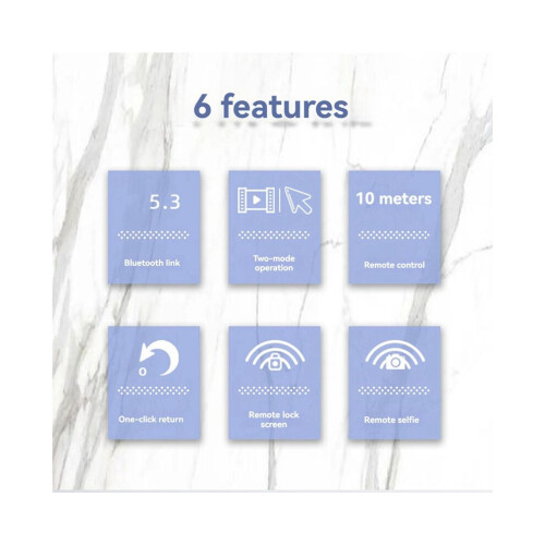 Wireless  Remote Controller Mobile Phone Selfie Controller Ring Mobile Phone Remote Controller White 2