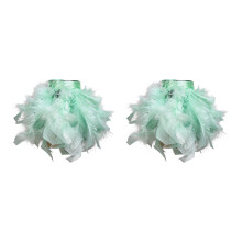2PCS Artistic Feather Fashion Bracelets Handmade-mint green