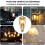 Λαμπτήρας LED E27 Vintage 4W Θερμό Κίτρινο Σετ 6 Τεμαχίων για Εσωτερική Διακόσμηση 3
